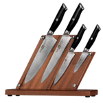 Klaus Meyer 5 Piece Damascus Knife Block Set