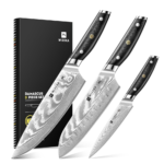 WIZEKA Damascus Chef Knife Set