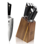 SHAN ZU Damascus Kitchen Knife Set
